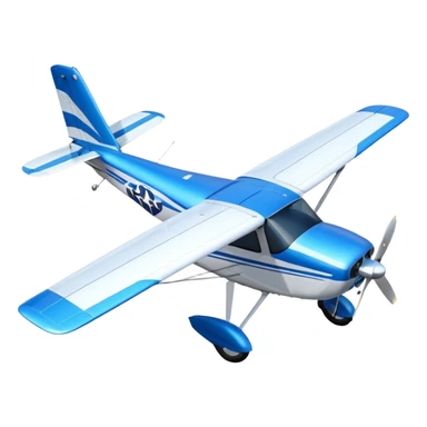 cessna 172 birds eye view sticker