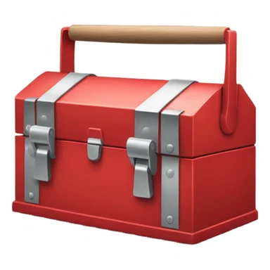 classic red small toolbox sticker