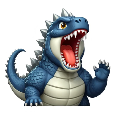 godzilla yelling sticker
