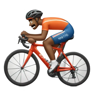 road bicycling sportsmen sticker