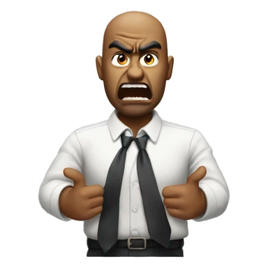 Angry boss sticker