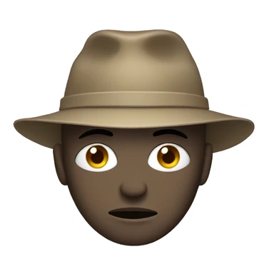 Tired face with dump hat sticker