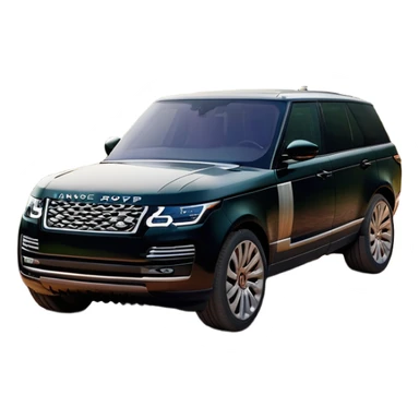 Range Rover (2022) – cinematic-realistic Range Rover emoji, its elegant black body gleaming under the soft light of dawn as it glides effortlessly across rugged terrain. The powerful V8 engine hums as it conquers rocky hills and dense forests, blending luxury with off-road prowess. Inside, the cabin is an oasis of comfort, showcasing leather, wood, and the latest technology in a seamless, sophisticated design. sticker