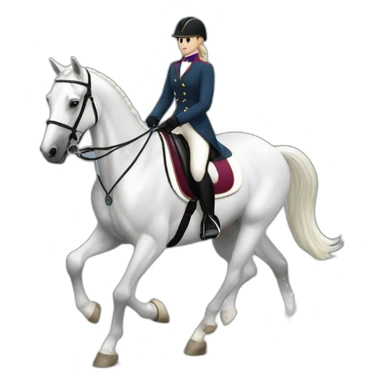 winter dressage sticker