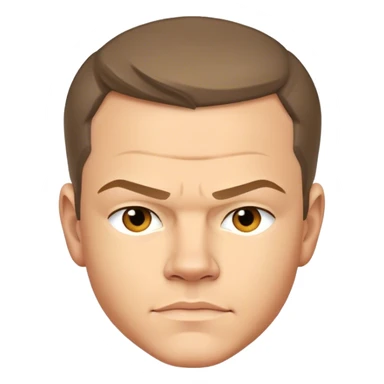 mix photorealistic Matt Damon with main hero of Avatar movie sticker
