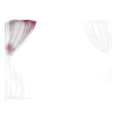 open pink theatre curtain sticker