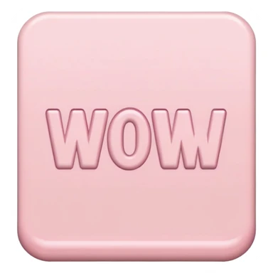 Pastel pink sing say "wow" sticker