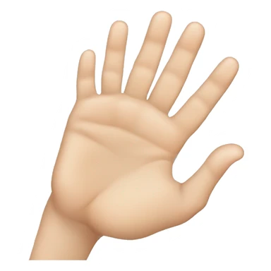 hand with thumb touching the ring finger only and other's open sticker