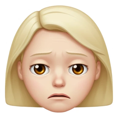 disappointed face sticker