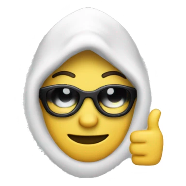 hacker thumbs up sticker