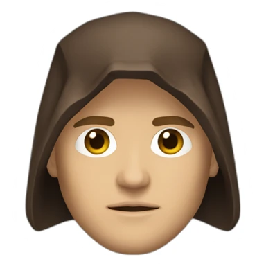 anakin skywalker sith eyes, hood (waist up, front facing) sticker