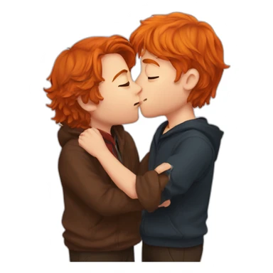 Harry Potter Kissing Ron Weasley sticker