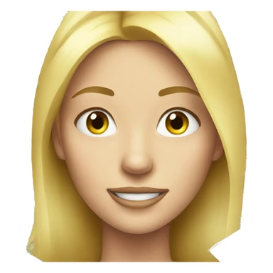 Blonde girl with money flying around sticker