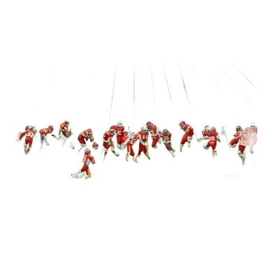 Kansas City chiefs playing against the buffalo bills in the AFC championship football game  sticker