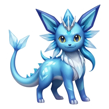 Vaporeon-Glaceon-Suicune-Amaura-Dialga-fusion sticker