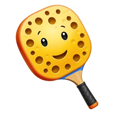 A colorful pickleball sticker