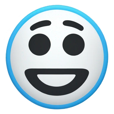 white circle with blue plus sign on it sticker