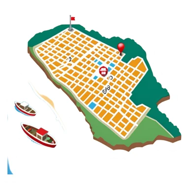 Generate a correctly Lima Peru map sticker