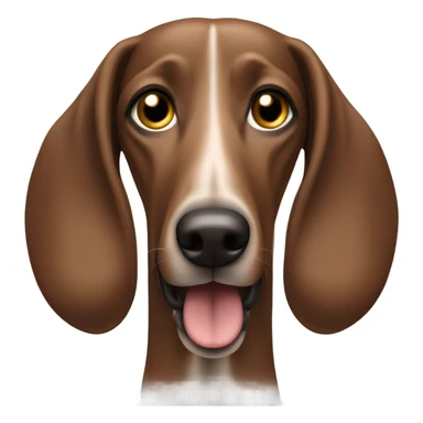 A brown dog of the Italian sighthound breed sticker