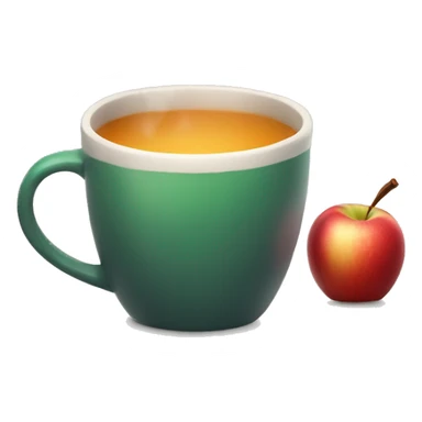 Hot apple cider in a mug  sticker