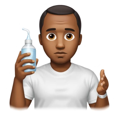 P Diddy covered in baby oil, standing in Ohio sticker