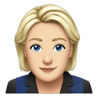 Marine le Pen a sticker