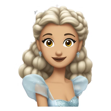 Ariana grande as Glinda bubble  sticker