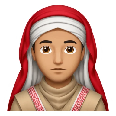 Emoji for a man wearing a Saudi Shemagh  sticker