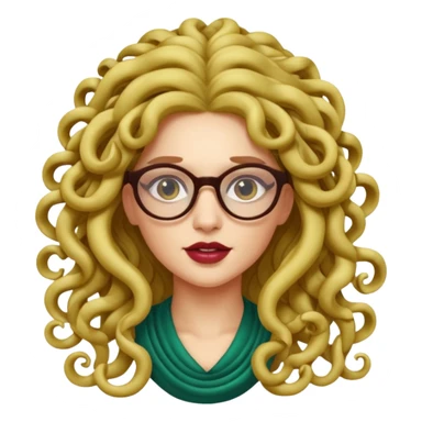 Medusa Versace with glasses  sticker