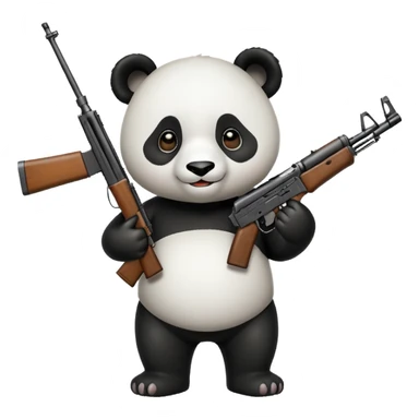 PANDA WITH AK47 sticker