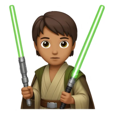 Ios 18, starwars green lightsaber jedi  sticker