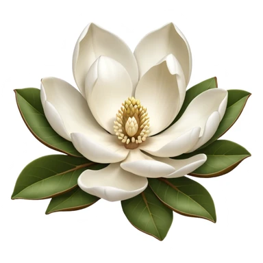 a magnolia bloom sticker