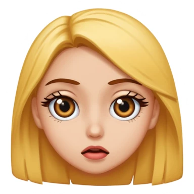 Baddie girl eye rolling at someone make sure they eye is twitching  sticker