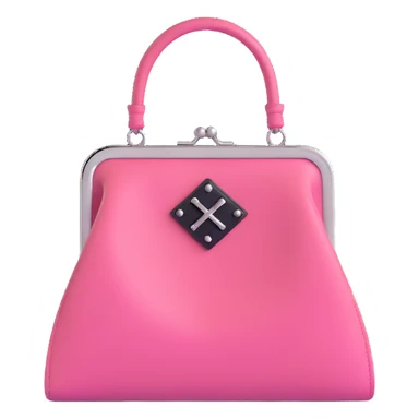 Pink goth purse sticker