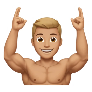 motivated person with arms raised in triumph sticker