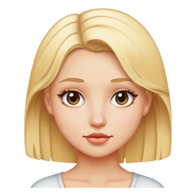 blonde girl portrait artwork sticker