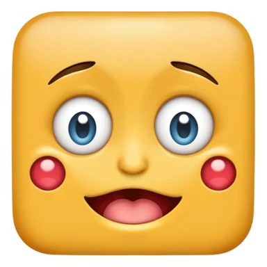An emoji with eyes going in the opposite direction while drooling sticker