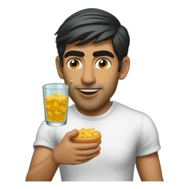 rishi sunak eating glass sticker