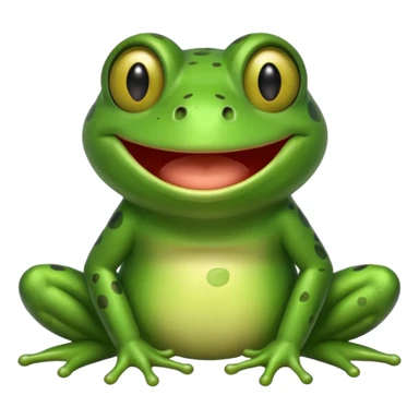 Um sapo dando risada sticker