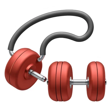 AirPods Max  with a dumbell sticker