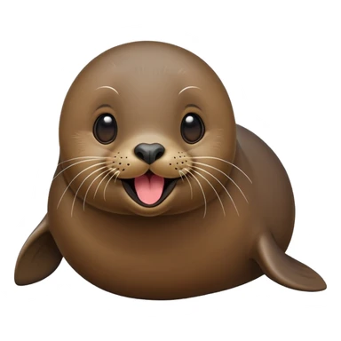 cute fur seal sticking out its tongue sticker