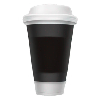 Cold cup with black L (lamiz) sign sticker