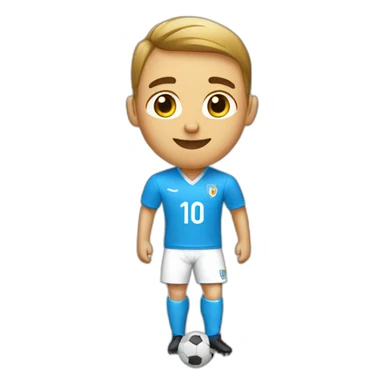 Un joueur de foot avec le numéro 10 sticker