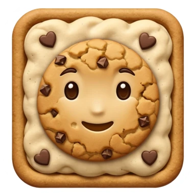 Cookie crumble sticker