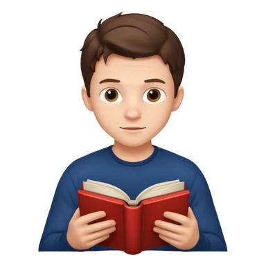 tom holland read book sticker