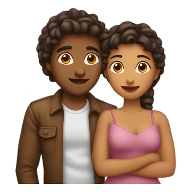 Deux amoureux sticker