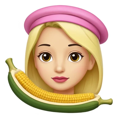 Un tamal femenino animado/caricaturado con moño, muy enferma con un termómetro en la boca. sticker