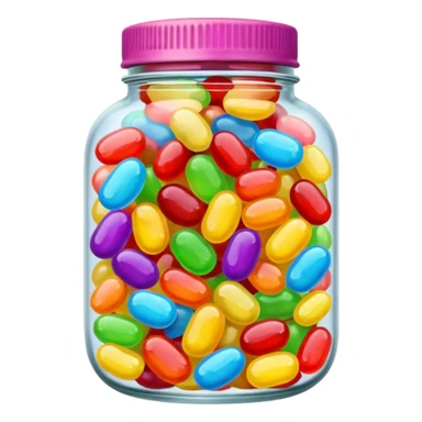 Jellybean jar sticker