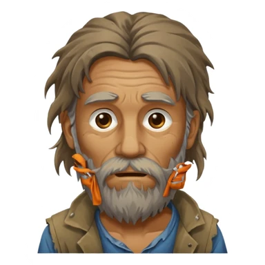 homeless guy sticker