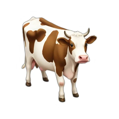 cow in a parking spot sticker